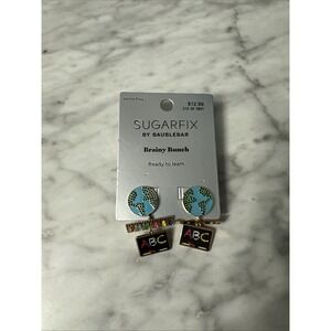 Sugarfix by Baublebar Brainy Bunch Earth Designed earrings post dangle drop